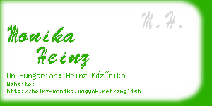monika heinz business card